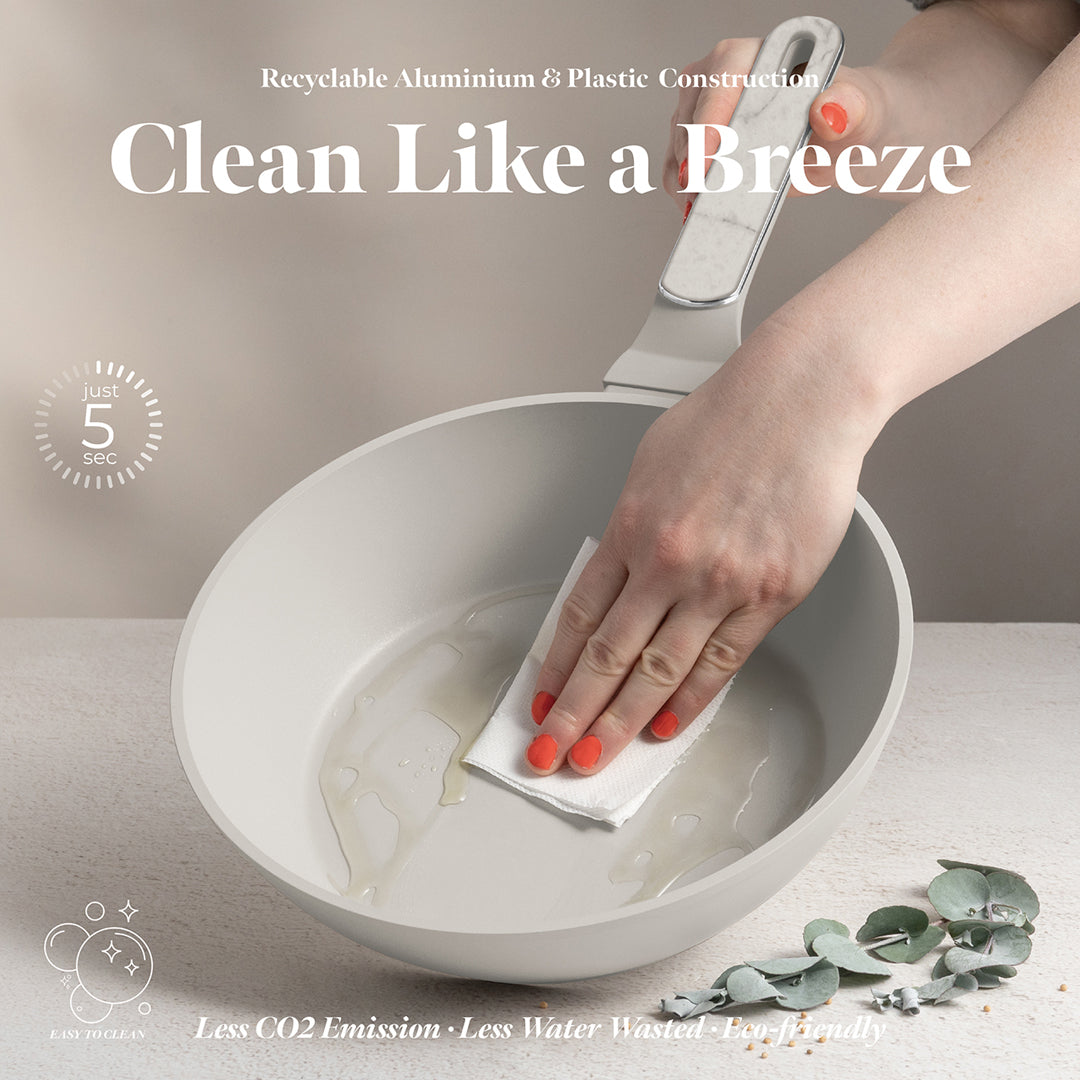 Berlinger Haus 10-Piece Titan Pro Non-Stick Coating Cookware Set – Sahara Marble