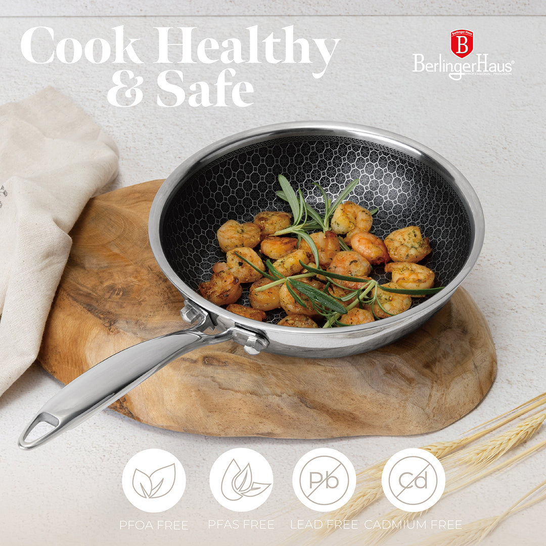 Berlinger Haus 20cm 18/10 Stainless Steel Frypan - Eternal Collection