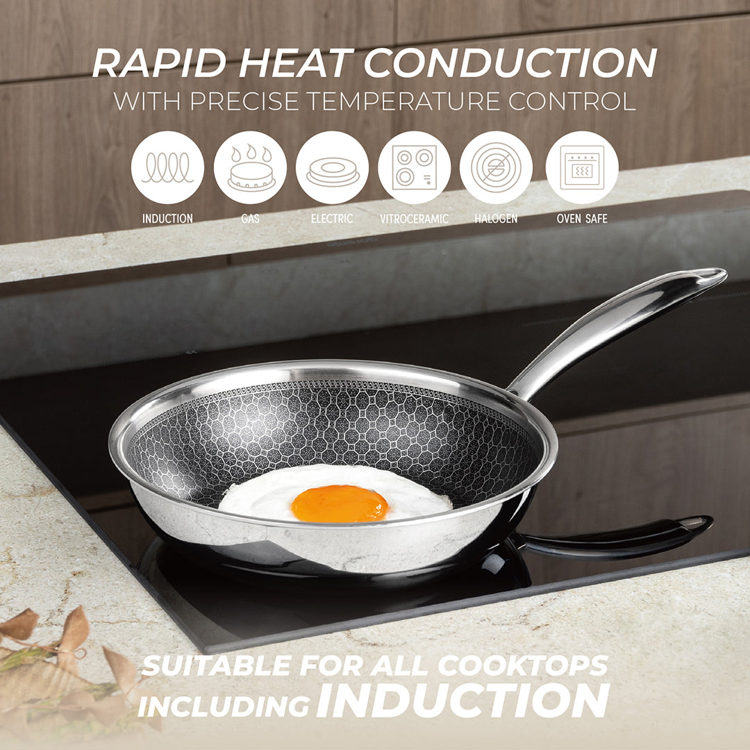 Berlinger Haus 20cm 18/10 Stainless Steel Frypan - Eternal Collection