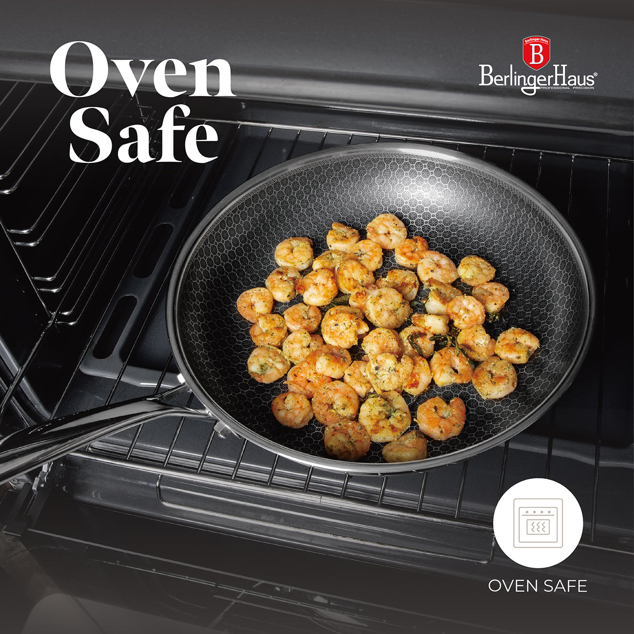 Berlinger Haus 28cm 18/10 Stainless Steel Frypan - Eternal Collection