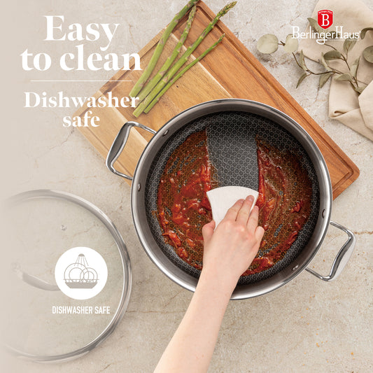 Berlinger Haus 28cm 18/10 Stainless Steel Casserole - Eternal Collection