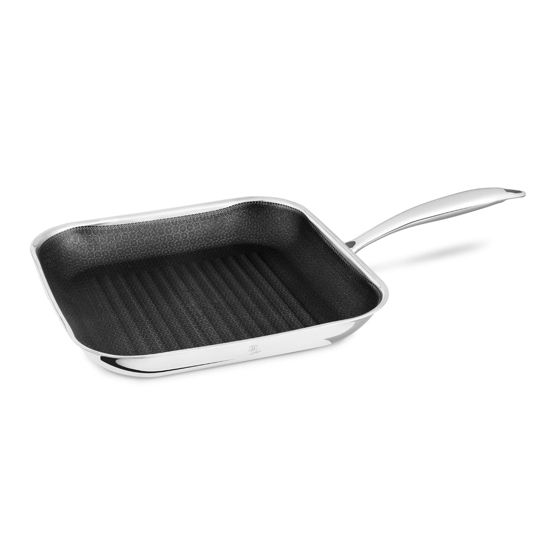 Berlinger Haus 28cm 18/10 Stainless Steel Grill Pan - Eternal Collection