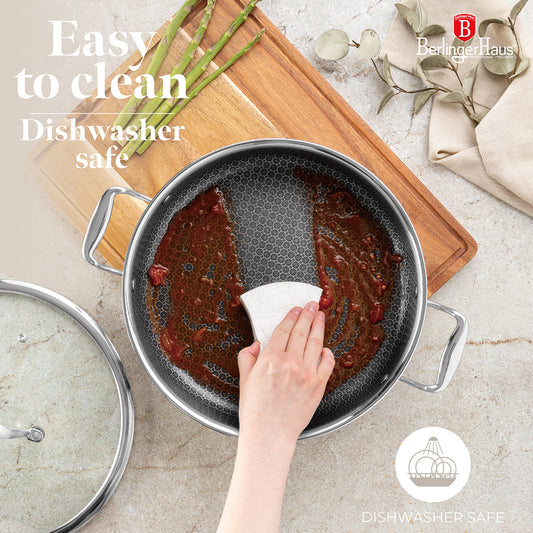 Berlinger Haus 28cm 18/10 Stainless Steel Shallow Pot - Eternal Collection