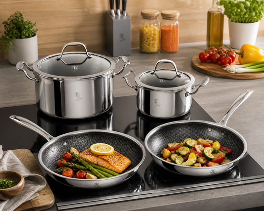 Berlinger Haus 6-Piece 18/10 Stainless Steel Cookware Set – Eternal