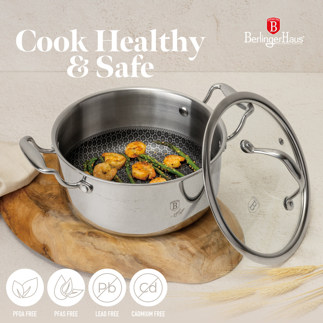 Berlinger Haus 6-Piece 18/10 Stainless Steel Cookware Set – Eternal