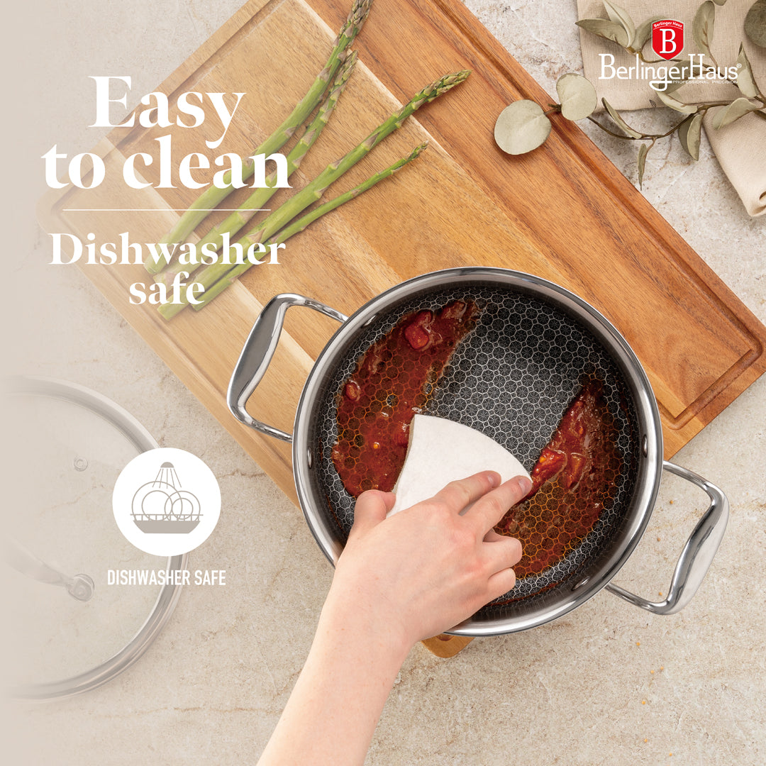 Berlinger Haus 6-Piece 18/10 Stainless Steel Cookware Set – Eternal