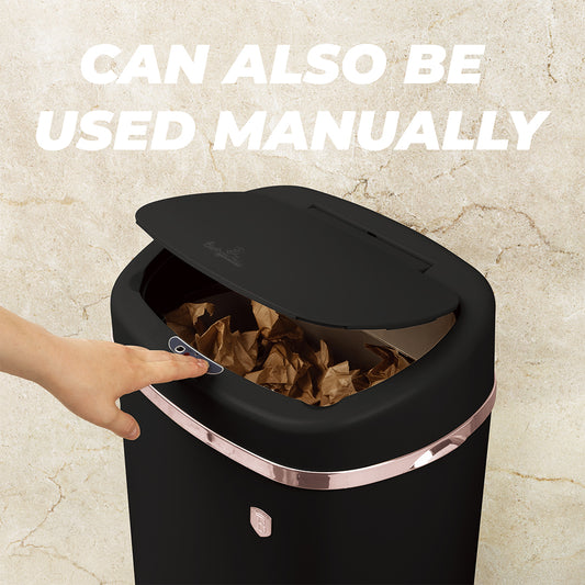 Berlinger Haus 58L Sensor Bin – Black Rose Gold