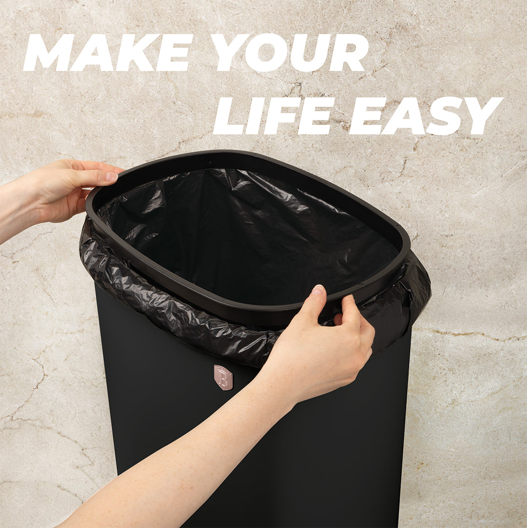 Berlinger Haus 58L Sensor Bin – Black Rose Gold