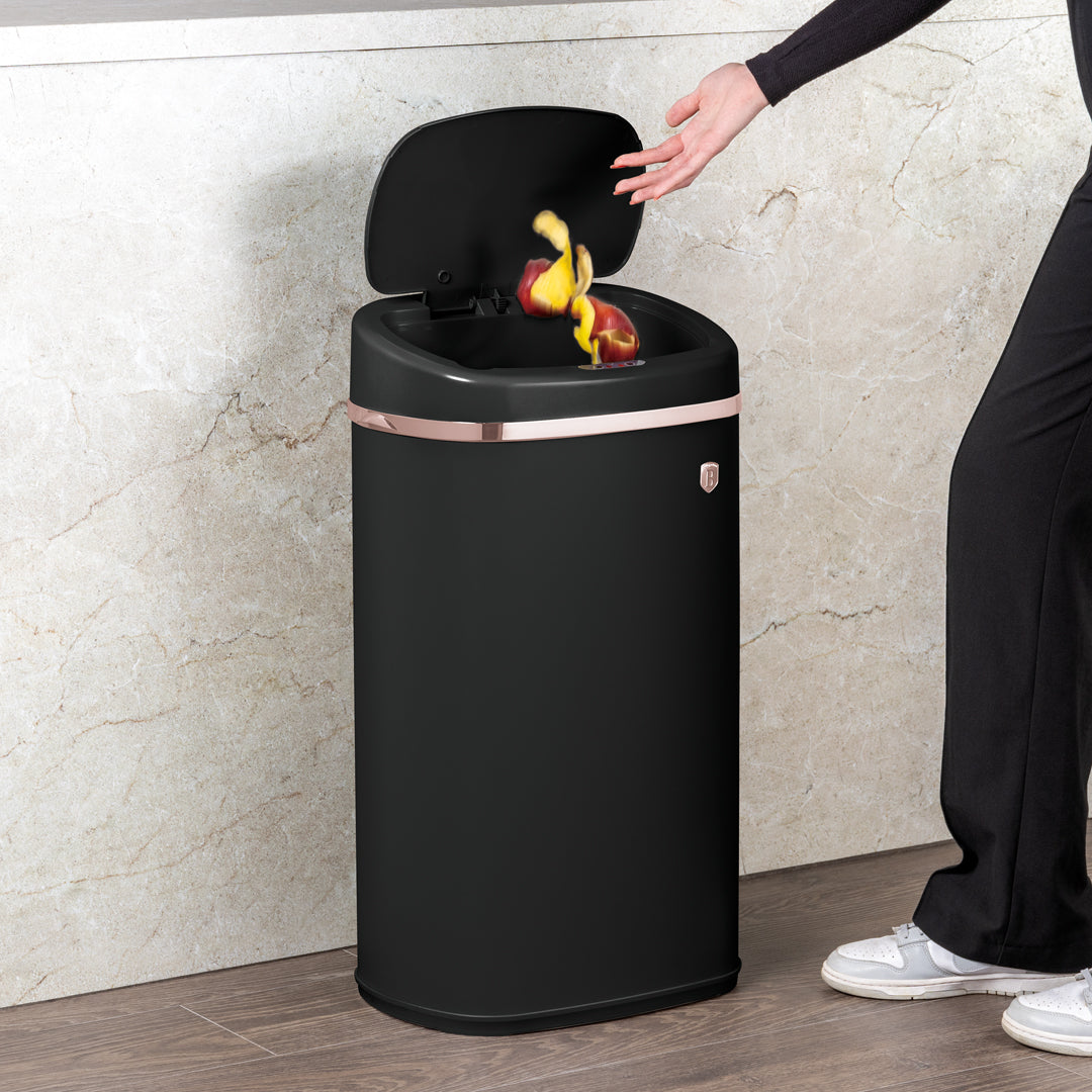 Berlinger Haus 58L Sensor Bin – Black Rose Gold