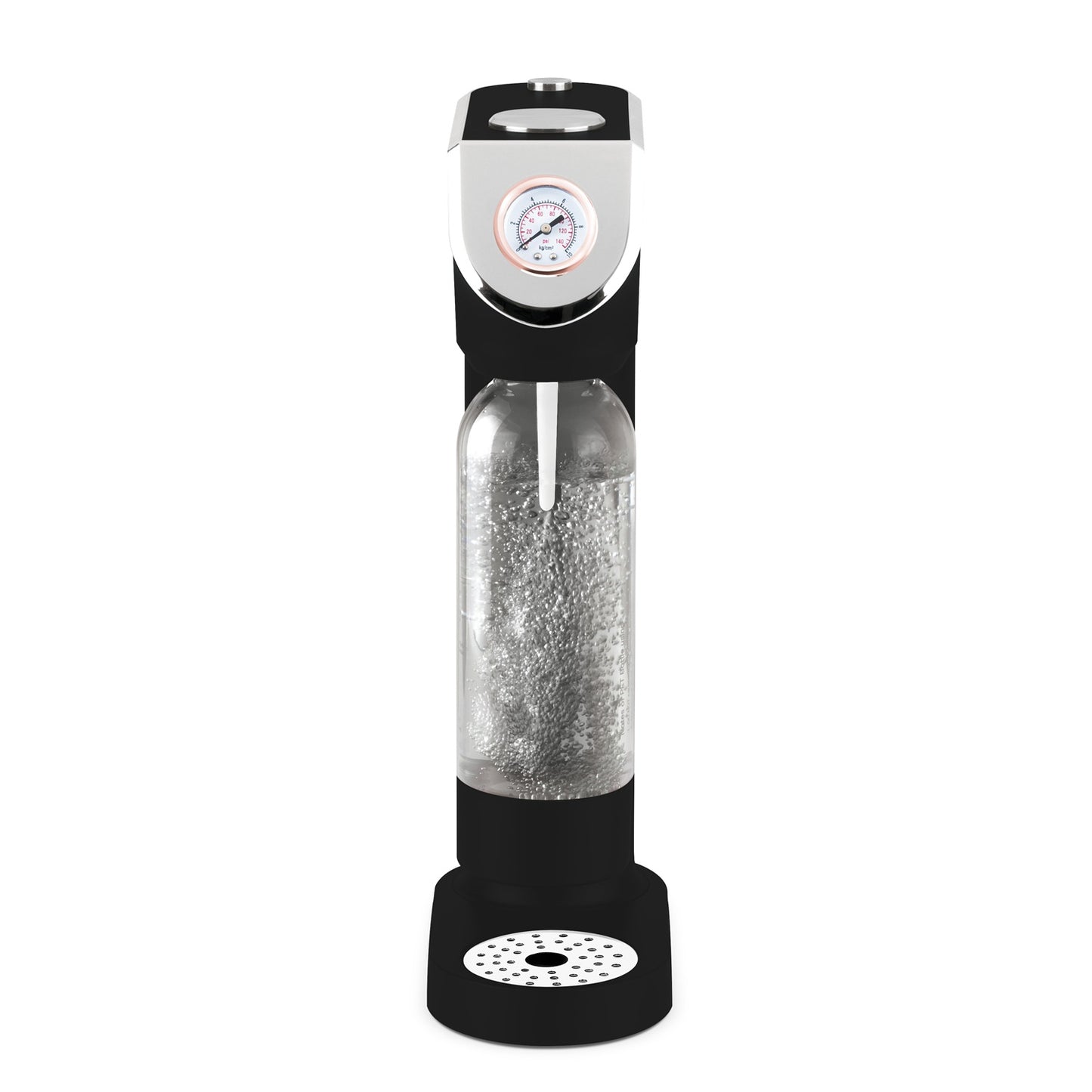 Berlinger Haus Soda Maker with 2 Bottles & Barometer - Black Rose