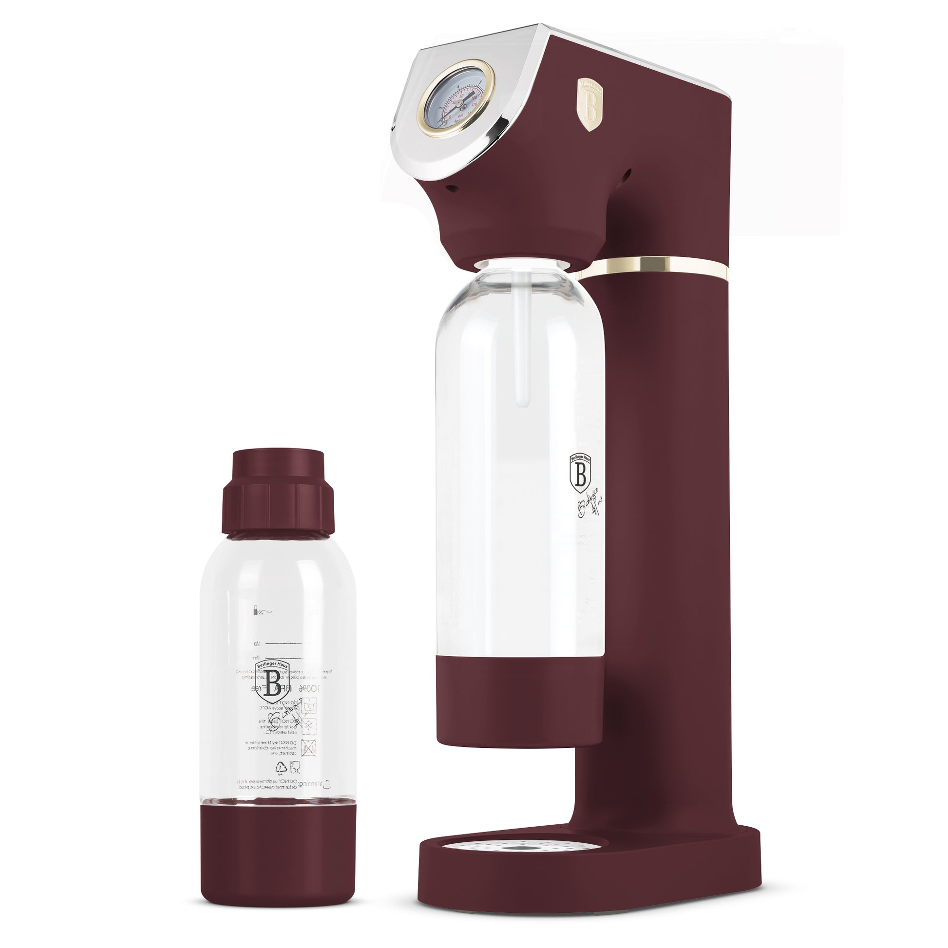 Berlinger Haus Soda Maker with 2 Bottles & Barometer - Leonardo