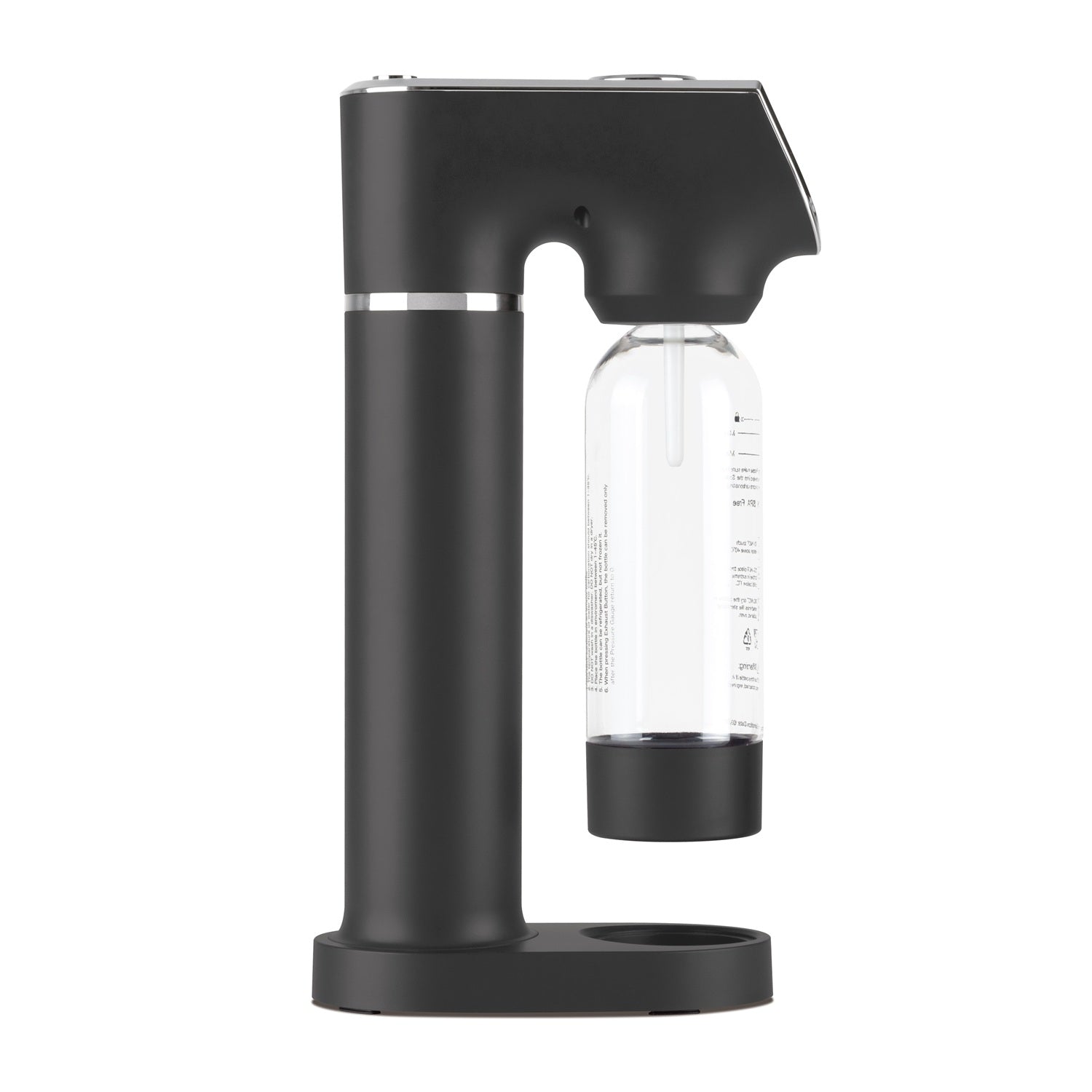 Berlinger Haus Soda Maker with 2 Bottles & Barometer - Anthracite