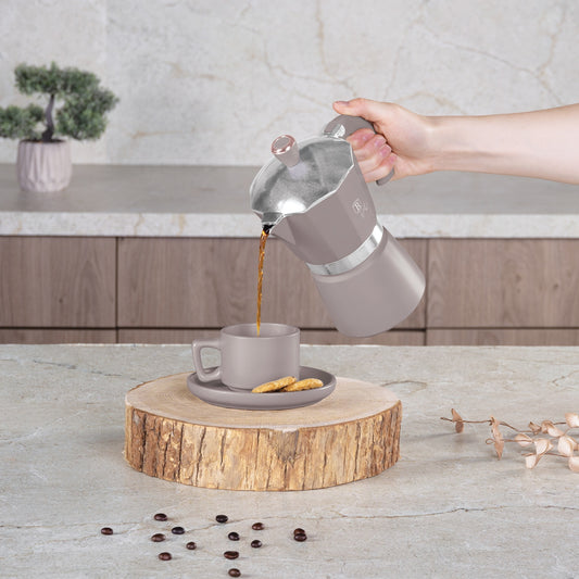 Berlinger Haus Espresso Coffee Maker – 6 Cups - Taupe