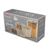 Berlinger Haus 5-Piece Air Tight Storage Canister Set - Sahara