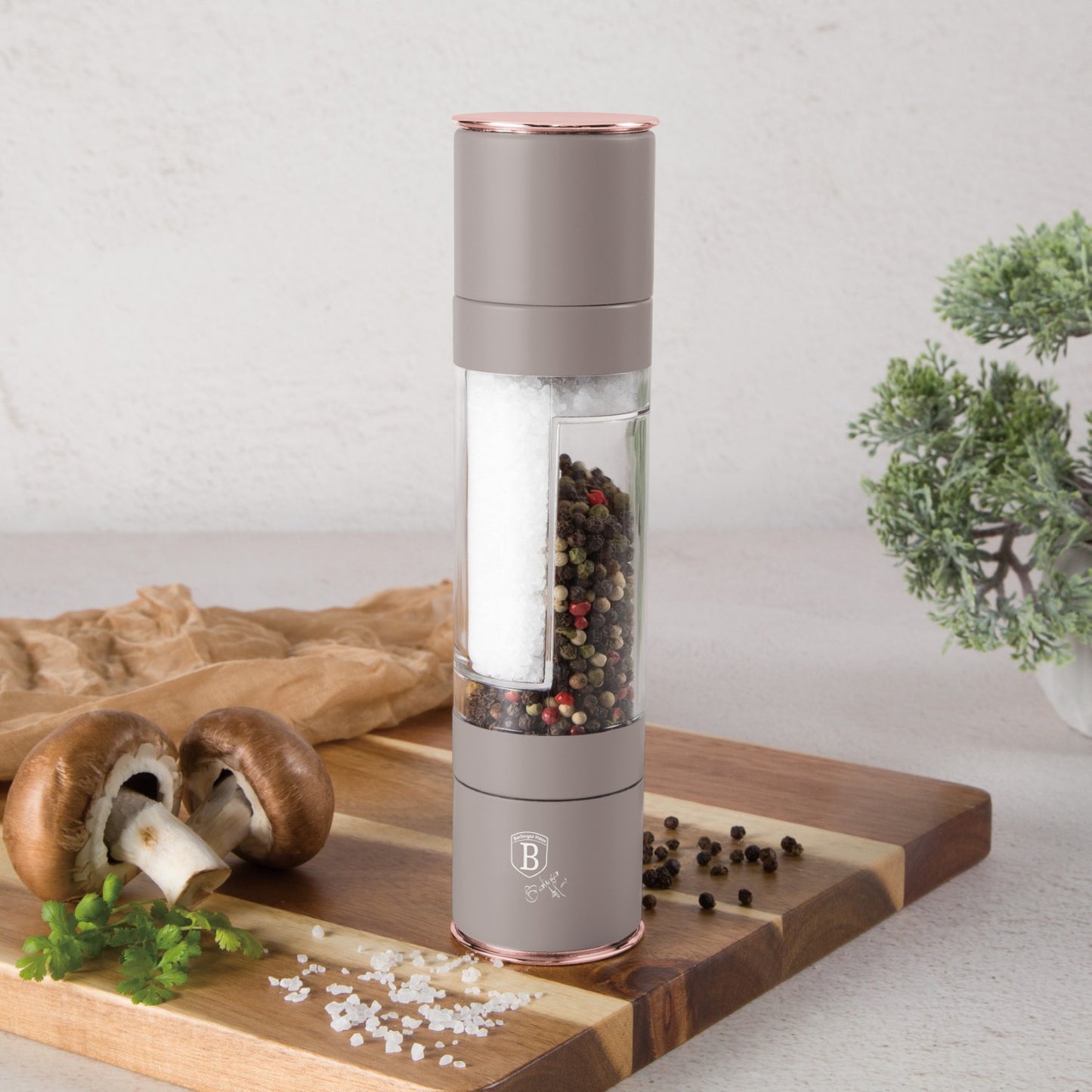 Berlinger Haus 2-in-1 Pepper and Salt Mill - Taupe