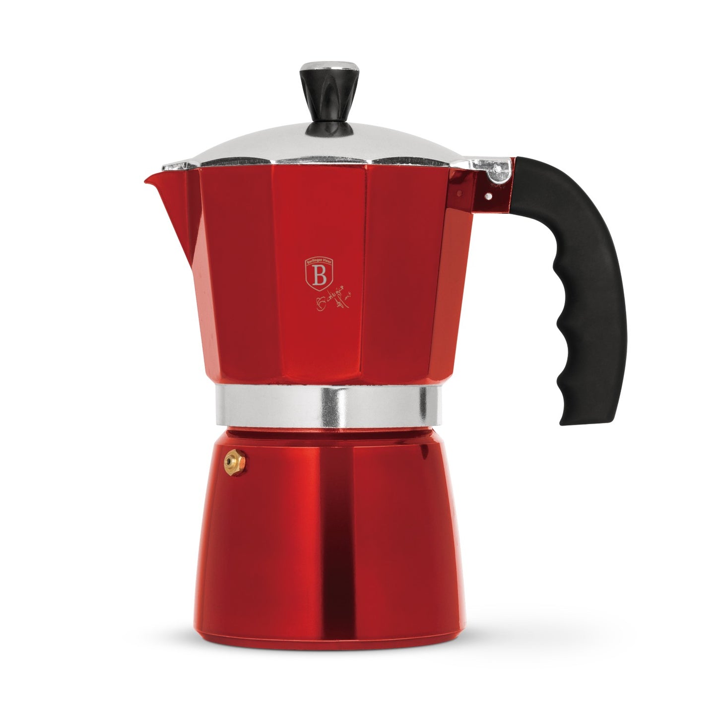 Berlinger Haus 9 Cup Aluminum Coffee Maker - Burgundy