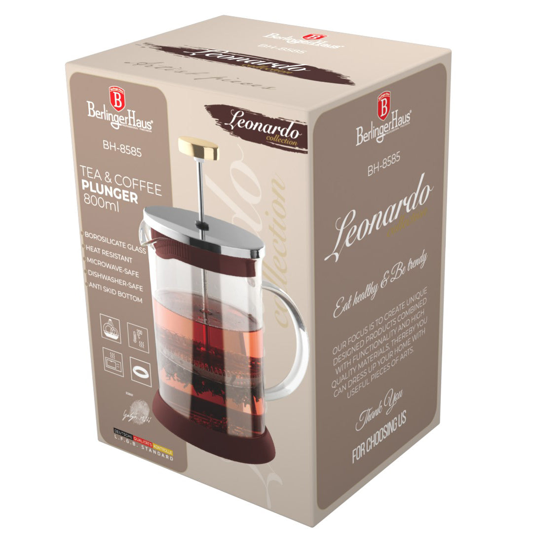 Berlinger Haus 800ml Coffee & Tea Plunger - Leonardo