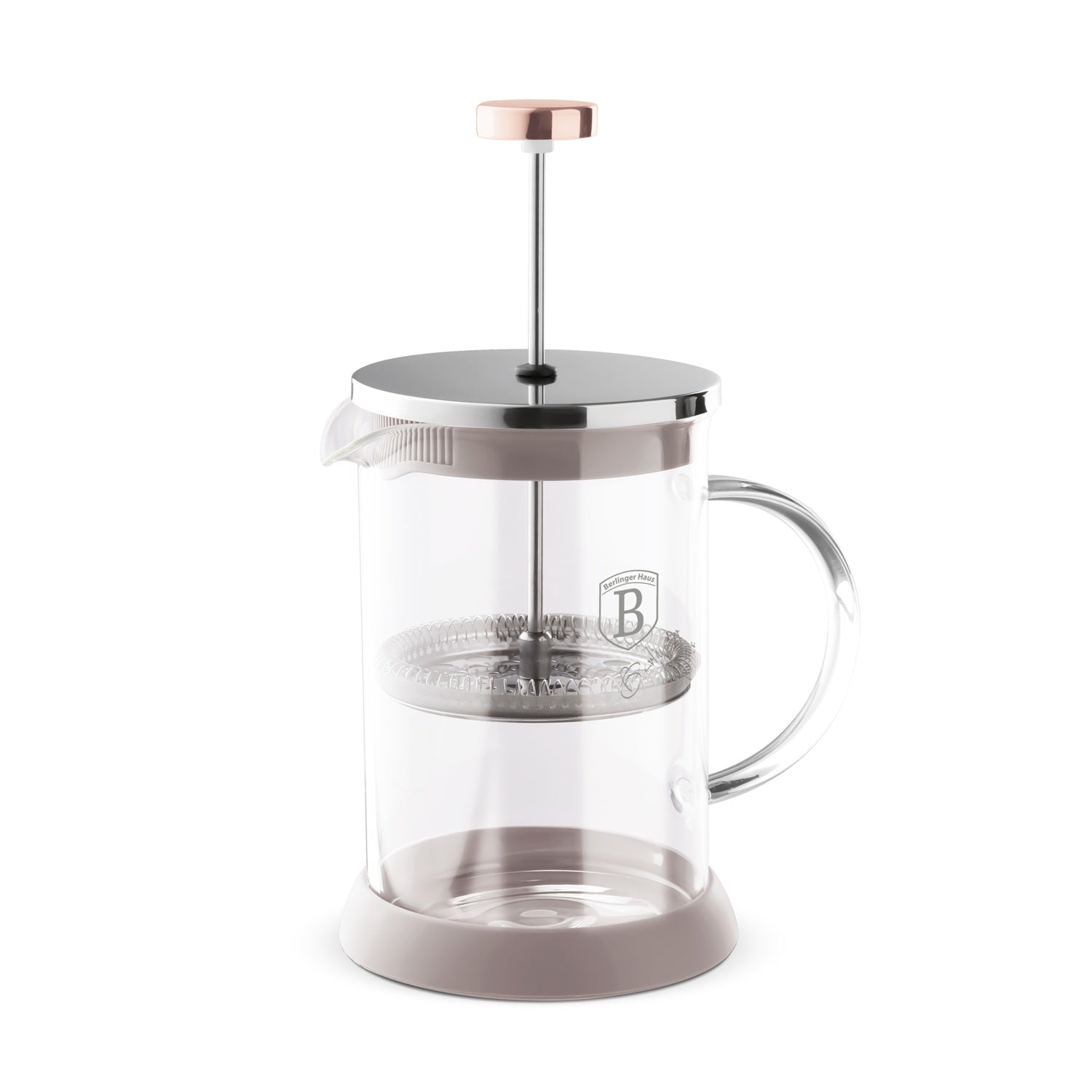 Berlinger Haus 600ml Coffee & Tea Plunger – Taupe