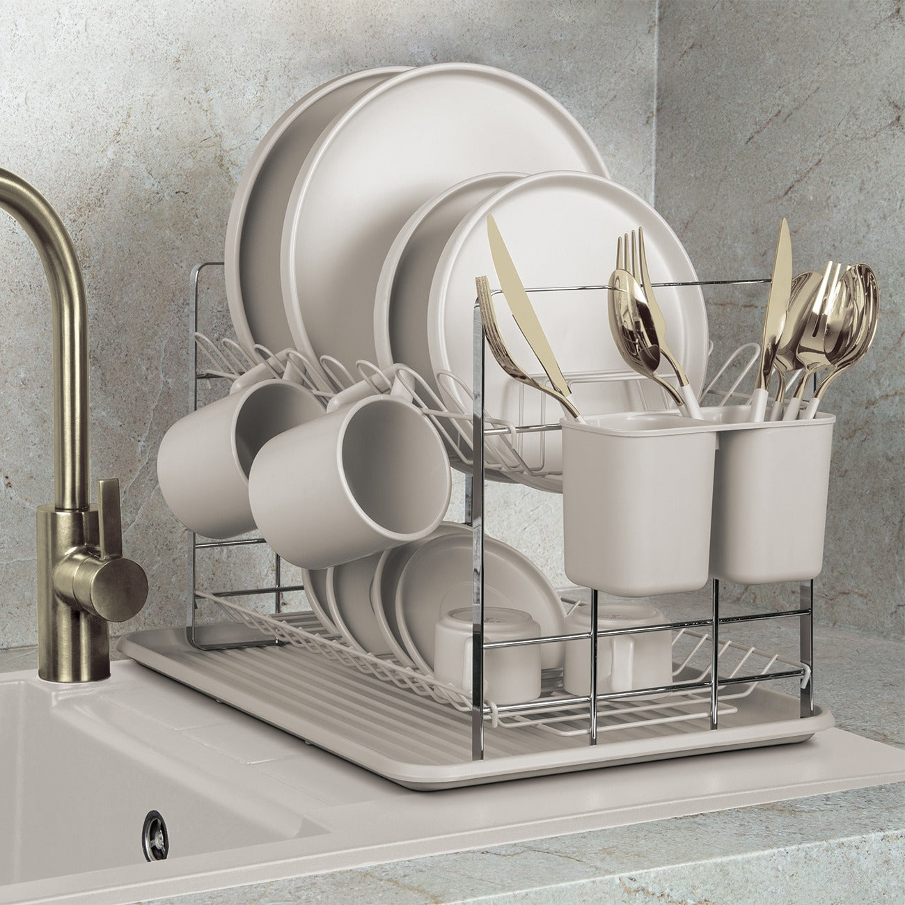 Berlinger Haus 48cm Dish Rack – Sahara