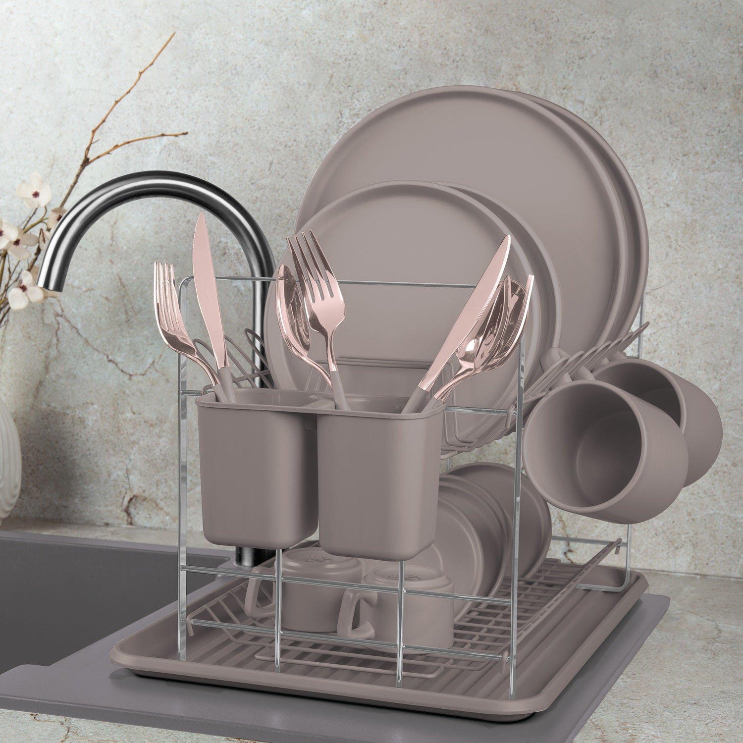 Berlinger Haus Dish Rack – Taupe