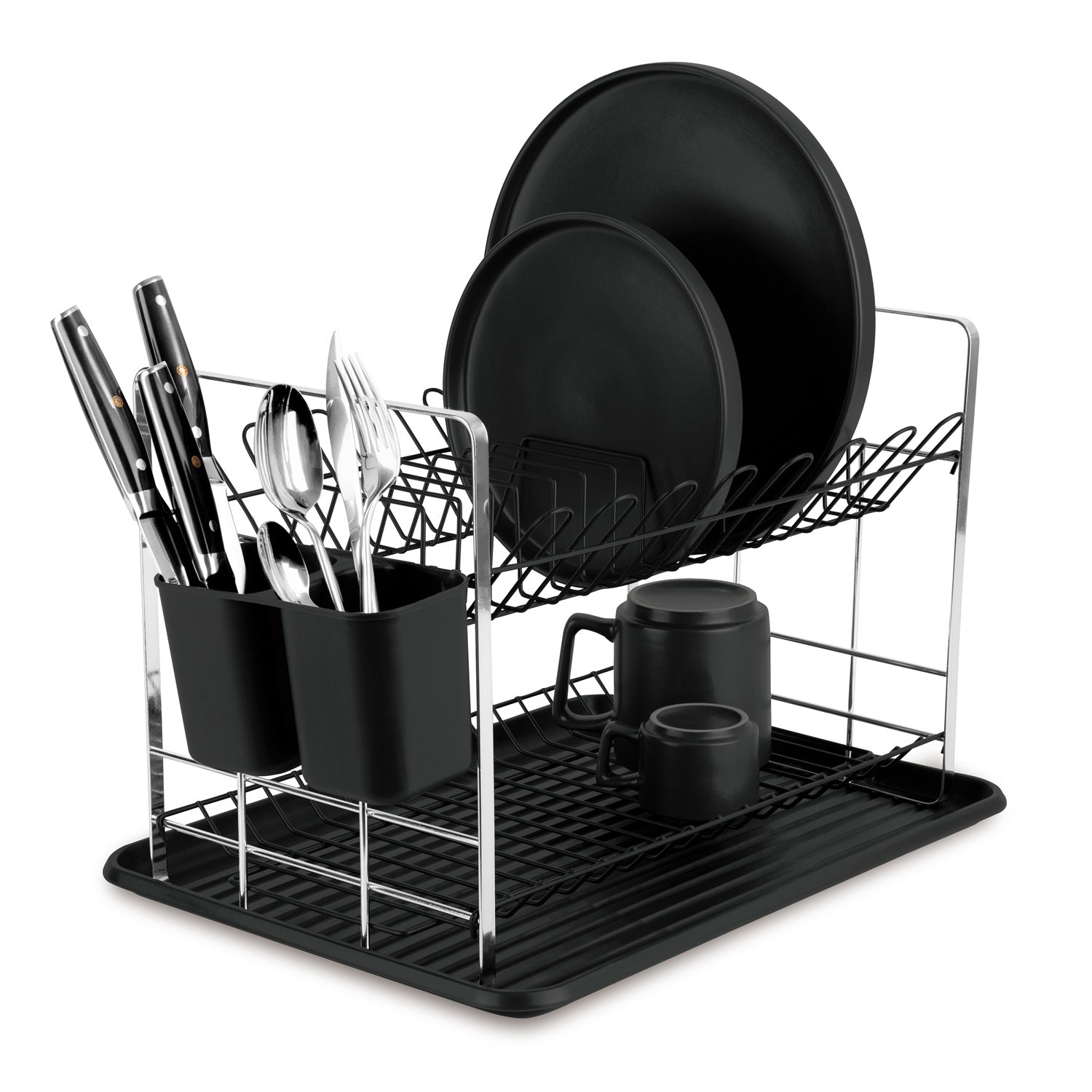 Berlinger Haus 48cm Dish Rack – Matt Black