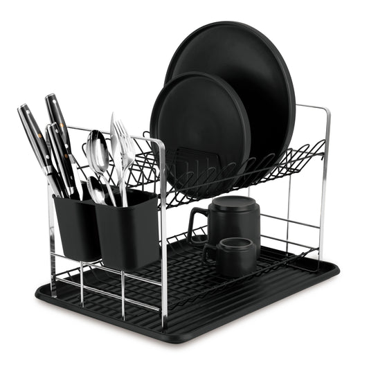 Berlinger Haus 48cm Dish Rack - Matt Black
