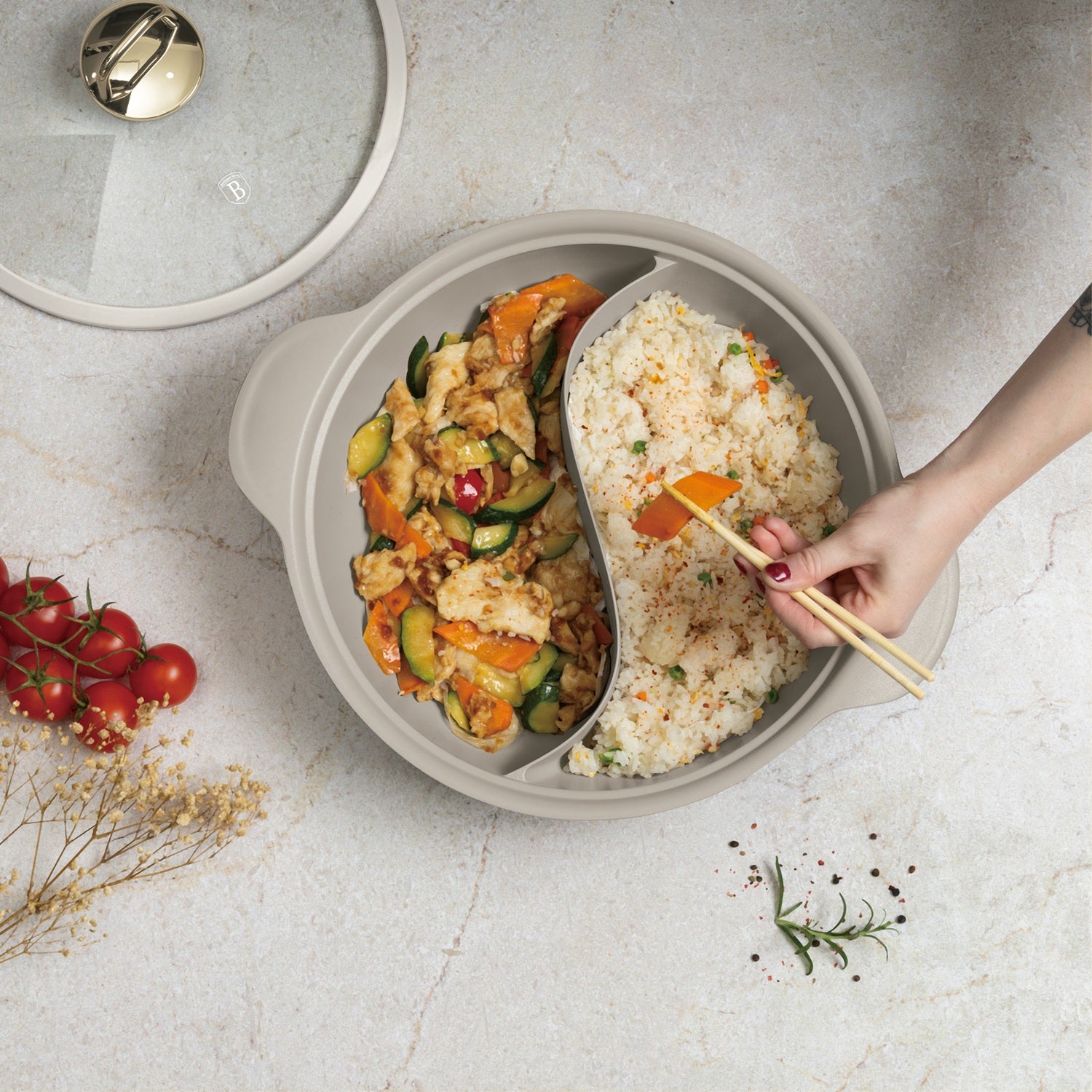 Berlinger Haus 30cm Titan Pro Non-Stick Coating Multi Cooking Casserole – Sahara