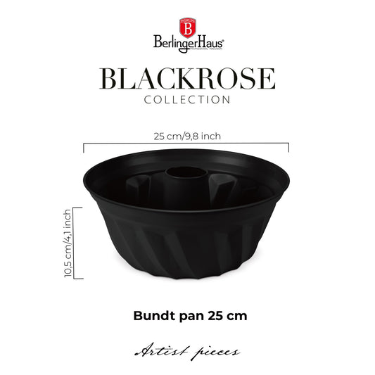Berlinger Haus 25cm Titan Pro Non-Stick Bundt Pan - Matt Black