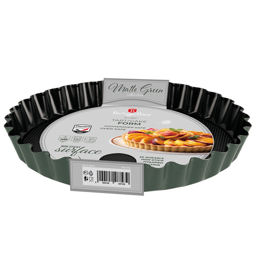 Berlinger Haus 28cm Tart / Cake Form - Matte Green