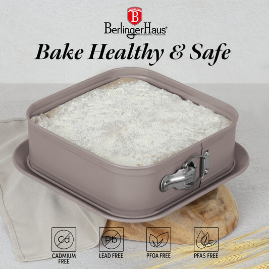 Berlinger Haus 28cm Titan Pro Non-Stick Square Springform - Taupe