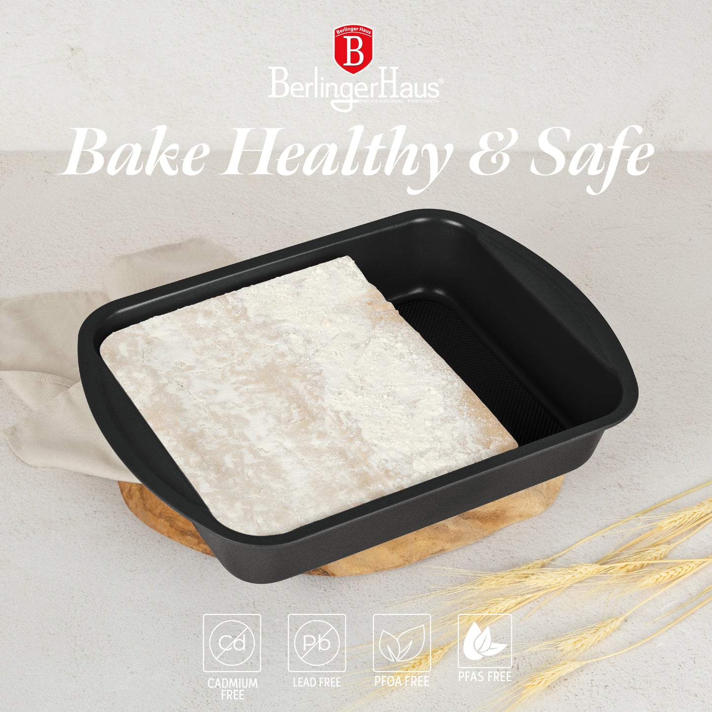 Berlinger Haus Oblong Roaster 40×28.5cm - Anthracite