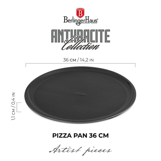 Berlinger Haus 36cm Titan Pro Non-Stick Pizza Pan - Matt Anthracite