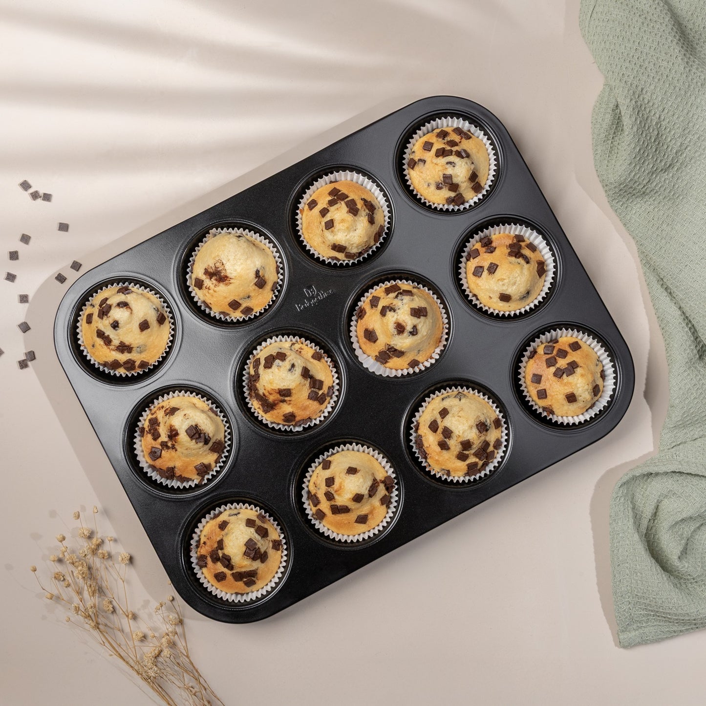Berlinger Haus 12-Cup Muffin Pan – Anthracite