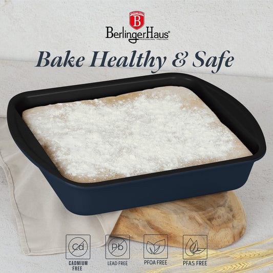 Berlinger Haus 35cm Titan Pro Non-Stick Oblong Roaster - Deep Sea