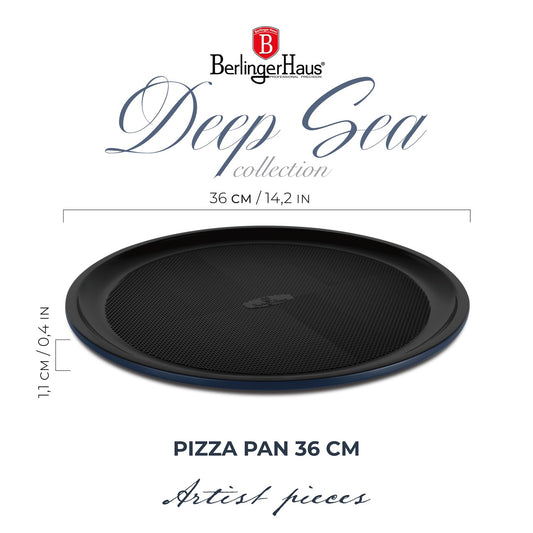 Berlinger Haus 36cm Titan Pro Non-Stick Pizza Pan - Deep Sea