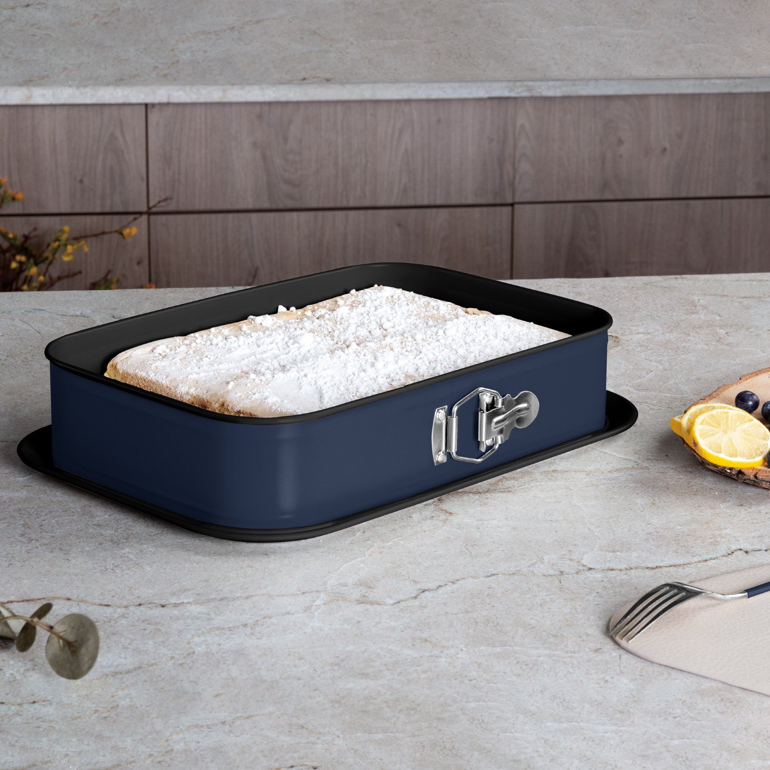 Berlinger Haus 39cm Titan Pro Non-Stick Rectangle Springform - Deep Sea