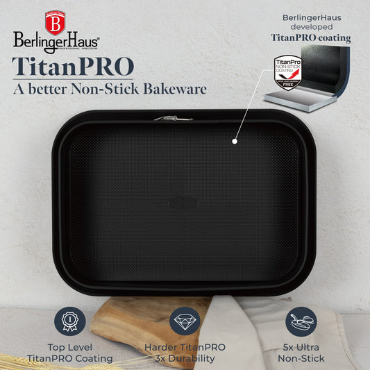 Berlinger Haus 39cm Titan Pro Non-Stick Rectangle Springform - Deep Sea