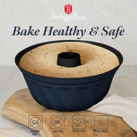 Berlinger Haus 25cm Titan Pro Non-Stick Coating Bundt Pan - Deep Sea