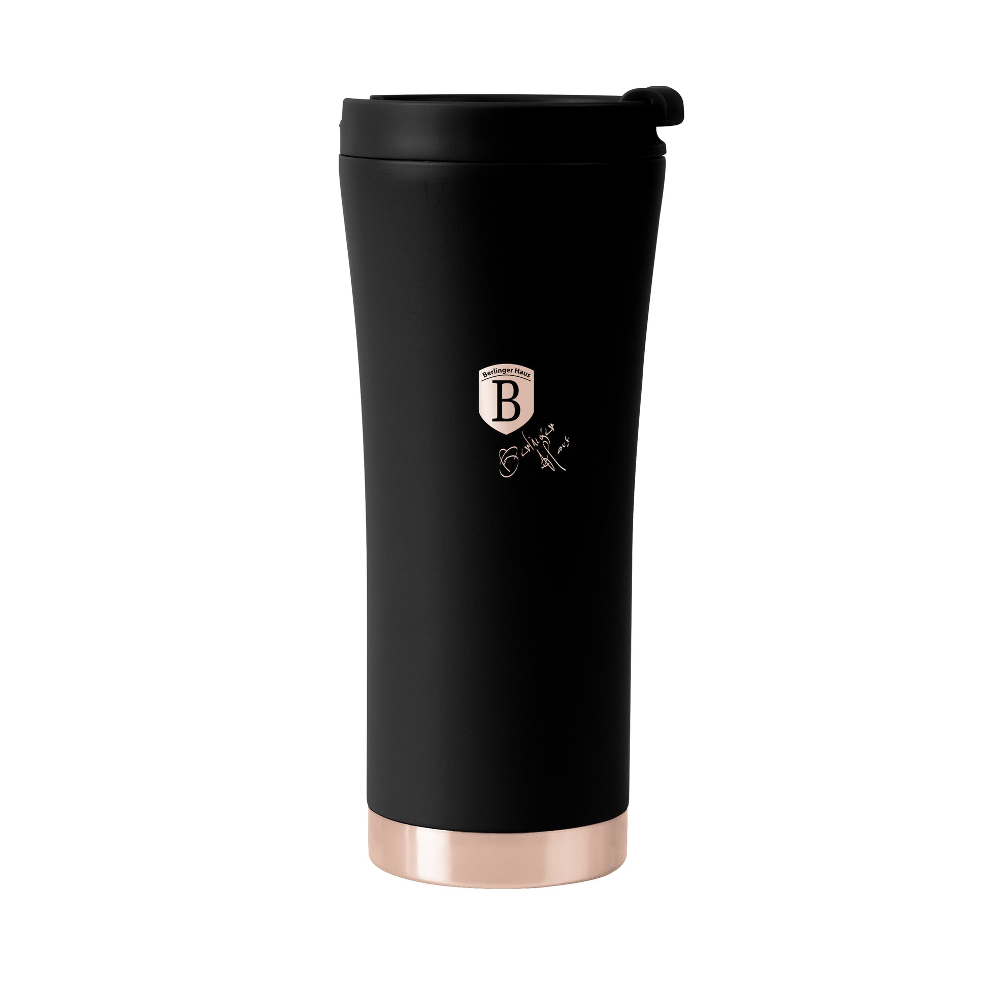 Berlinger Haus 500ml Stainless Steel Travel Coffee Mug – Black Rose