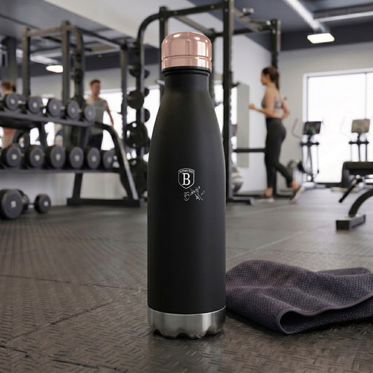 Berlinger Haus 500ml Stainless Steel Vacuum Flask – Black Rose