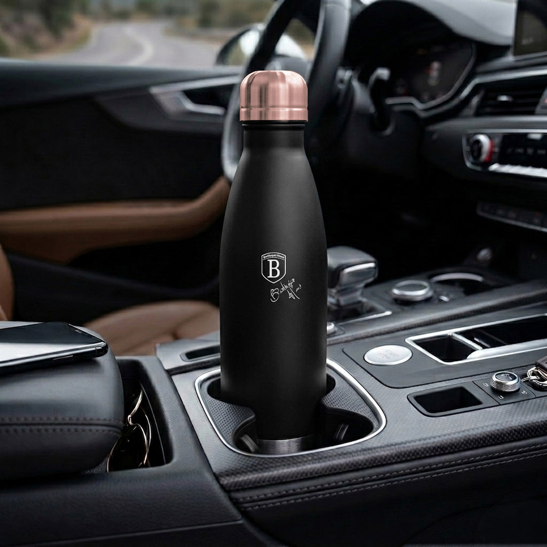 Berlinger Haus 500ml Stainless Steel Vacuum Flask – Black Rose
