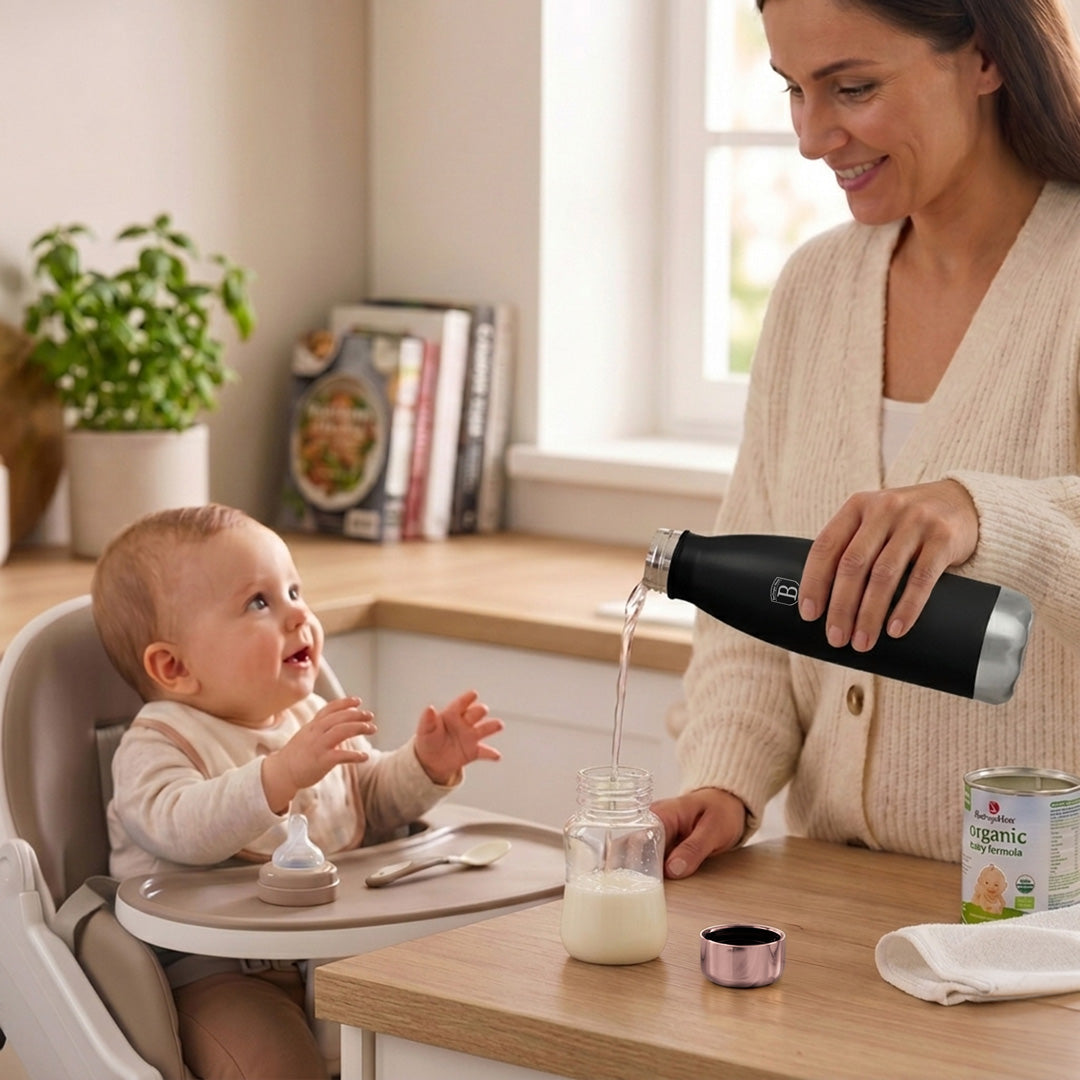 Berlinger Haus 500ml Stainless Steel Vacuum Flask – Black Rose