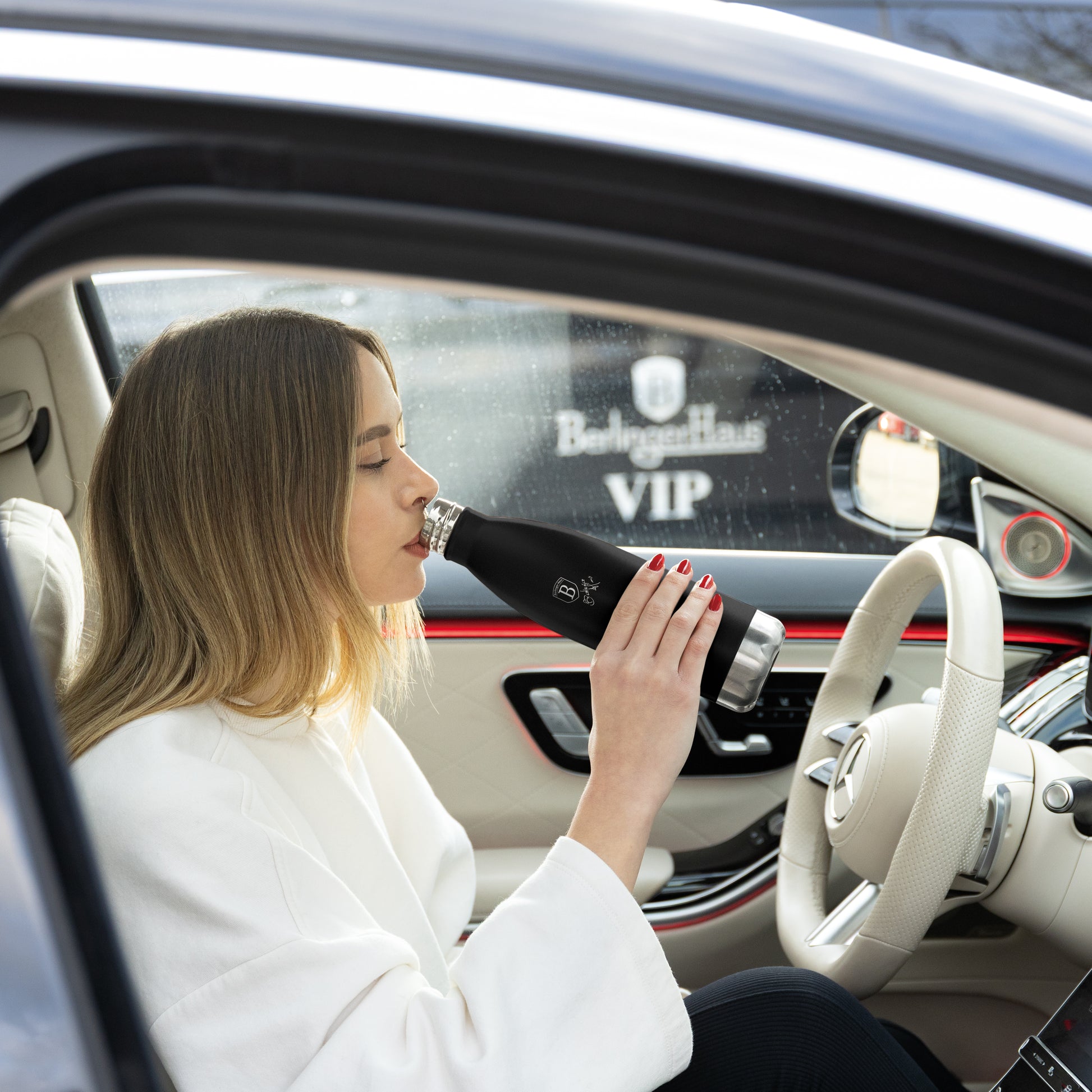 Berlinger Haus 500ml Stainless Steel Vacuum Flask – Matte Black