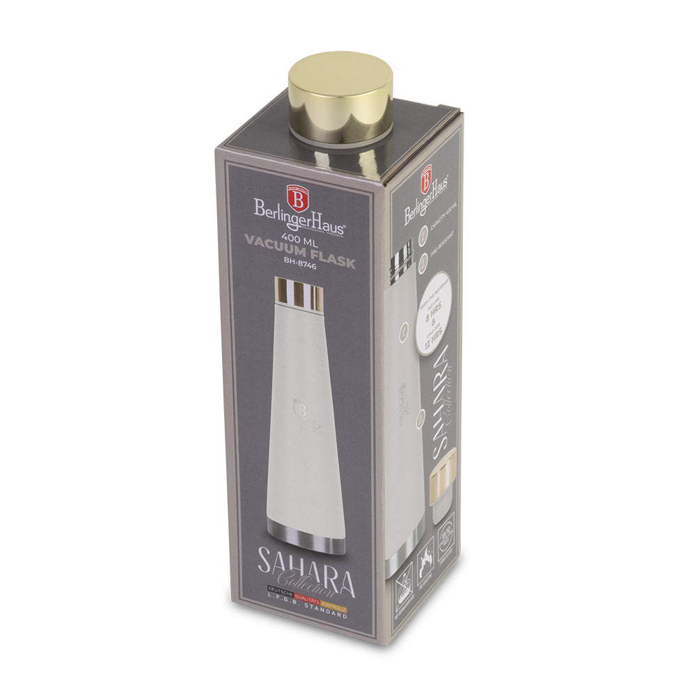 Berlinger Haus 400ml Vacuum Flask Bottle Shape - Sahara