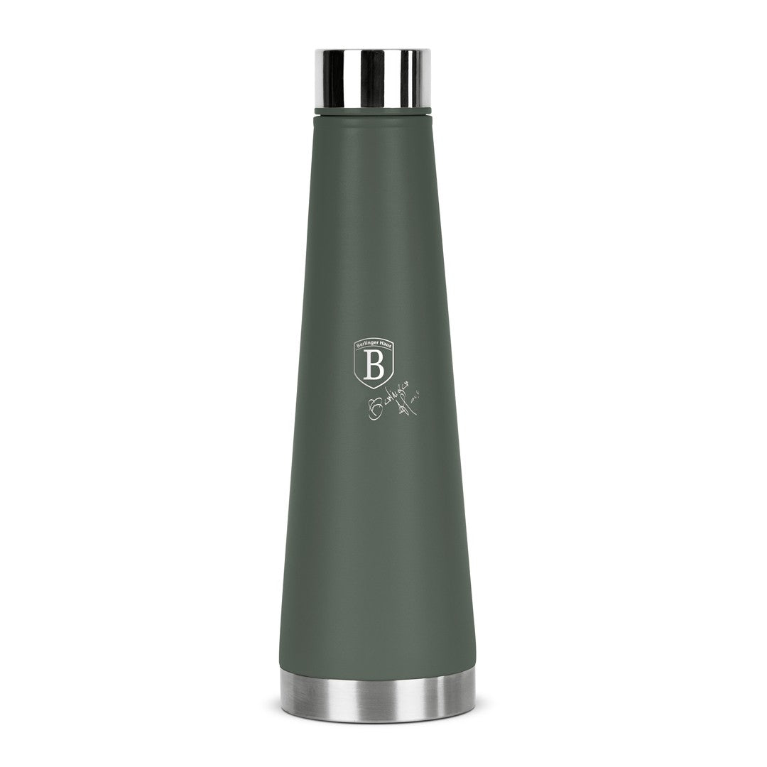 Berlinger Haus 400ml Vacuum Flask Bottle - Matte Green