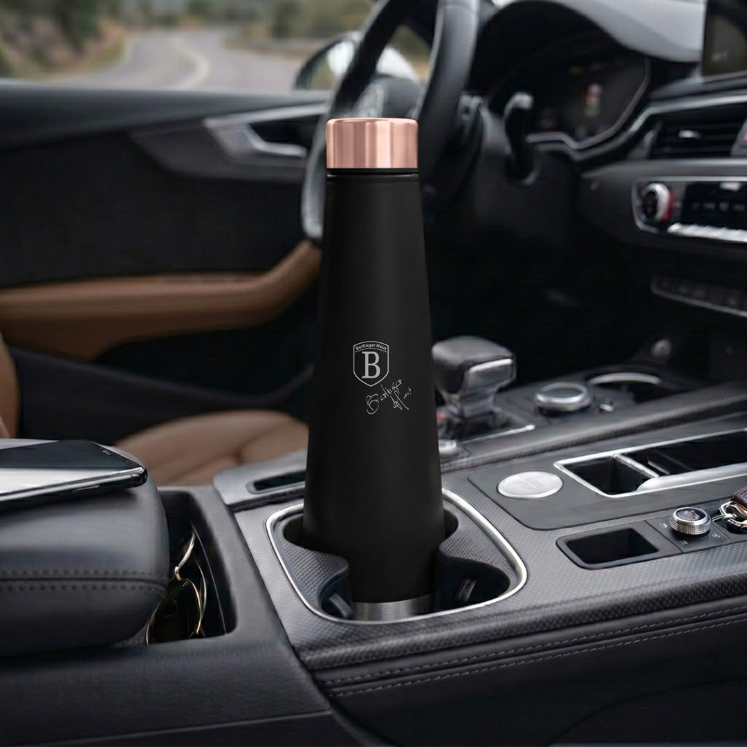 Berlinger Haus 400ml Stainless Steel Vacuum Flask – Black Rose