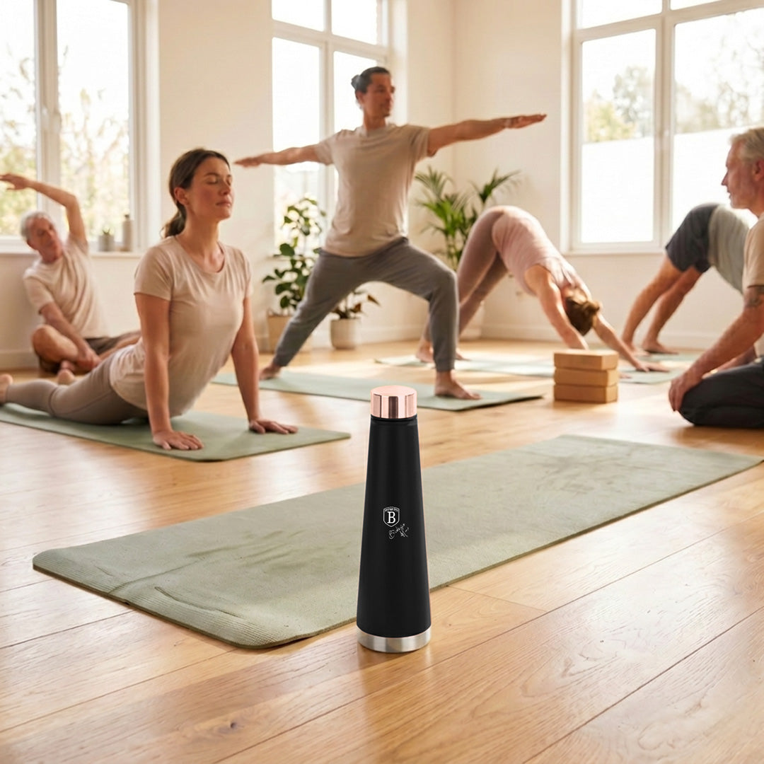 Berlinger Haus 400ml Stainless Steel Vacuum Flask – Black Rose