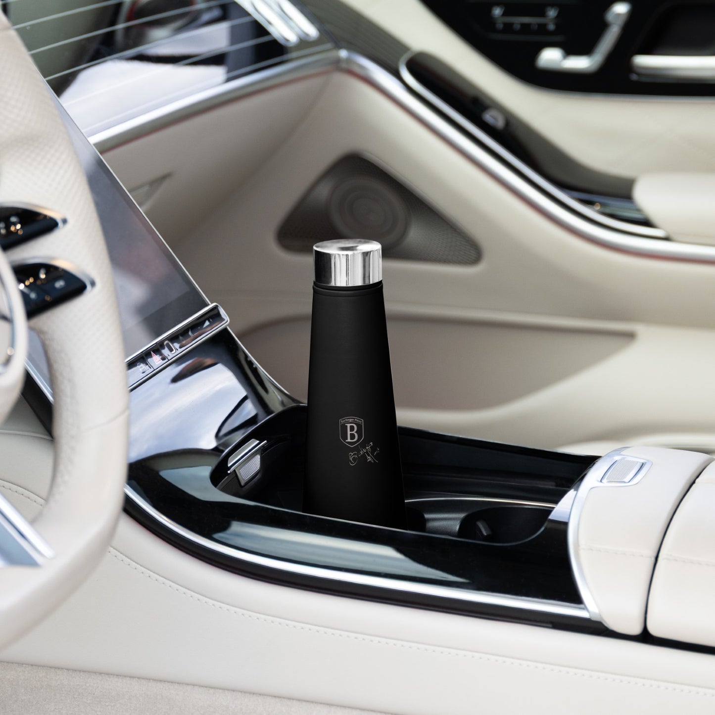 Berlinger Haus 400ml Vacuum Flask Bottle - Matte Black