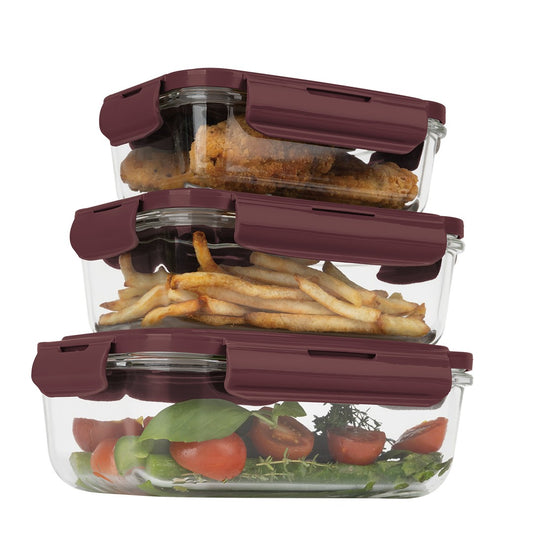 Berlinger Haus 3-Piece Glass Food Container Set - Leonardo