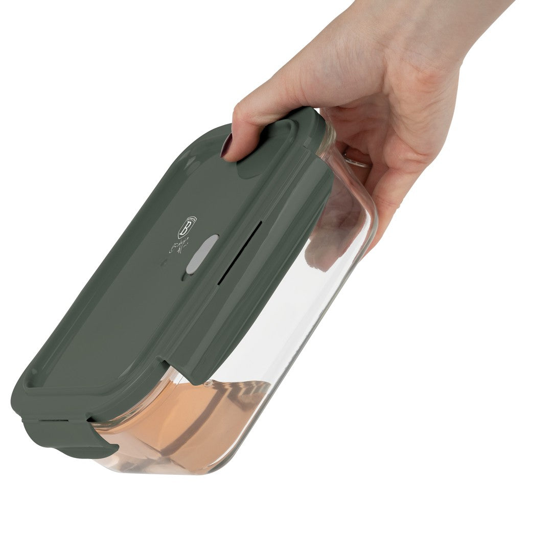 Berlinger Haus 3-Piece Glass Food Container Set - Matte Green